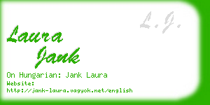 laura jank business card